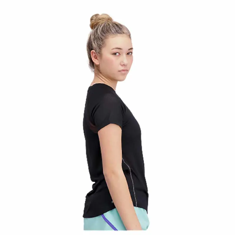 New Balance Women's Impact Run Short Sleeve Black-5